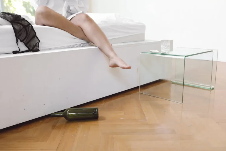 Bed raised on risers showing space underneath
