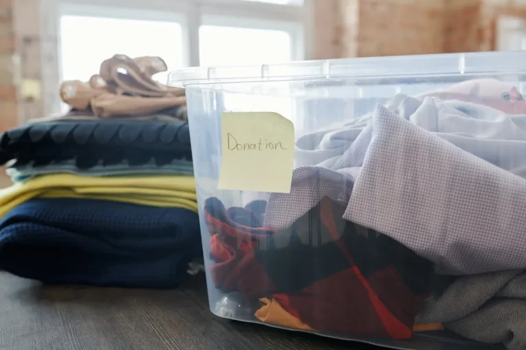 Clear plastic under-bed storage box with a lid