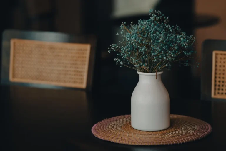 Dried eucalyptus stems in a pitcher